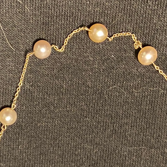 14K Pearl Necklace Vintage Choker - Picture 7 of 9